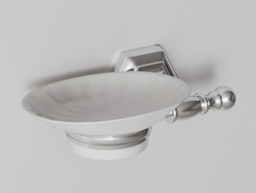WALDORF - Wall-mounted ceramic soap dish by Park Avenue - view 2